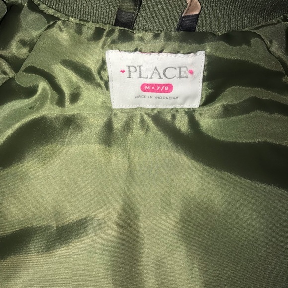 Girl’s Camo Bomber Jacket size 7/8 - Picture 11 of 12